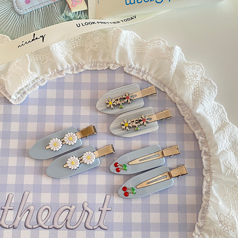 Blue Plaid Hair Clip - DippedShop Wholesale - #2787