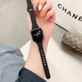 Minimalist Solid Color PU Leather Watch Band 6W6JWA132