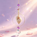 Crystal Prism Seashell Sun Catcher Wind Chime 6H7HLS209