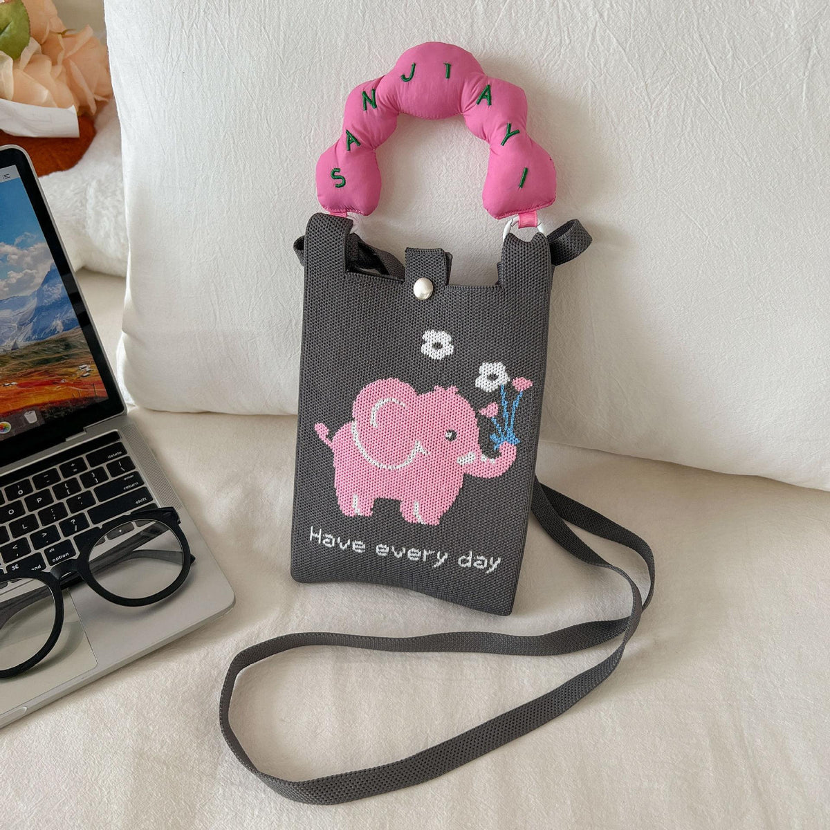 Sweet Mini Knit Portable Crossbody - DippedShop Wholesale - #2211