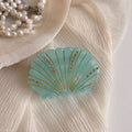 Creative Shell Shape Rhinestones Acetate Hair Clip MK2PM6W6HCP12