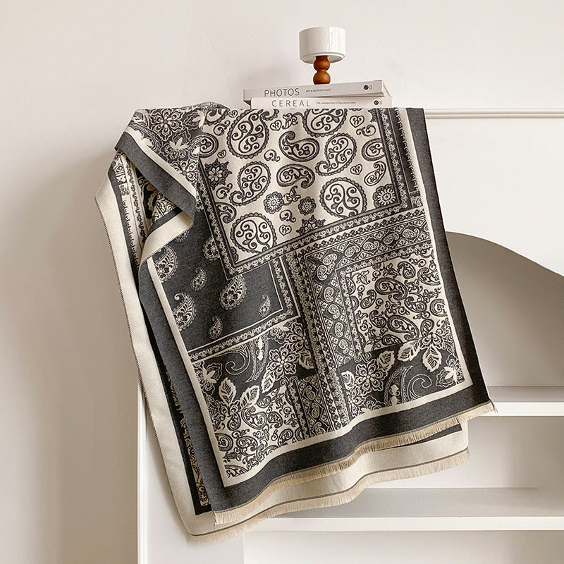 Paisley Print Shawl Scarf - DippedShop Wholesale - #0931