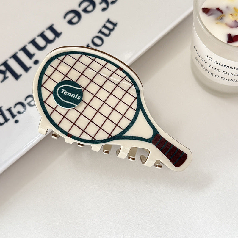 Funny Tennis Racket Sports Style Hair Clip 6W6HCP1654