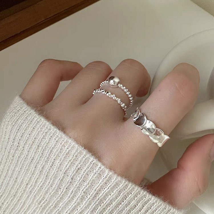 Minimalist Fish Scale Open Ring - DippedShop Wholesale - #4467