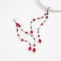 Crystal Tassel Dangle Earrings - DippedShop Wholesale - #8339