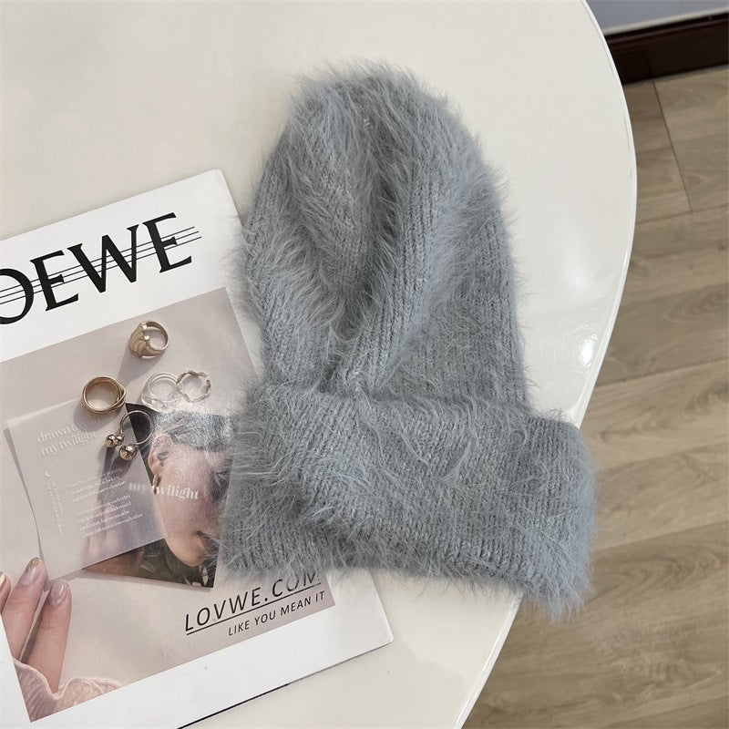 Fluffy Faux Fur Beanie - DippedShop Wholesale - #6275
