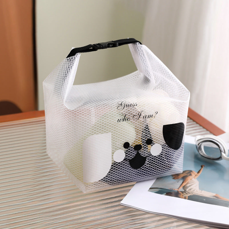 Cute Print Mesh Waterproof Portable Storage Bag 8BW6BOB92T