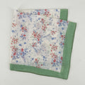Sweet Color Block Floral Print Silk Scarf 6W6NSI182