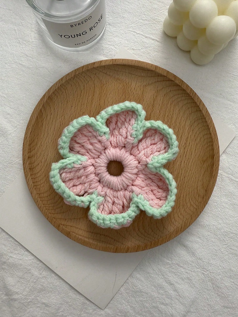 Sweet Handmade Crochet High Elastic Scrunchies 6W6HSR519