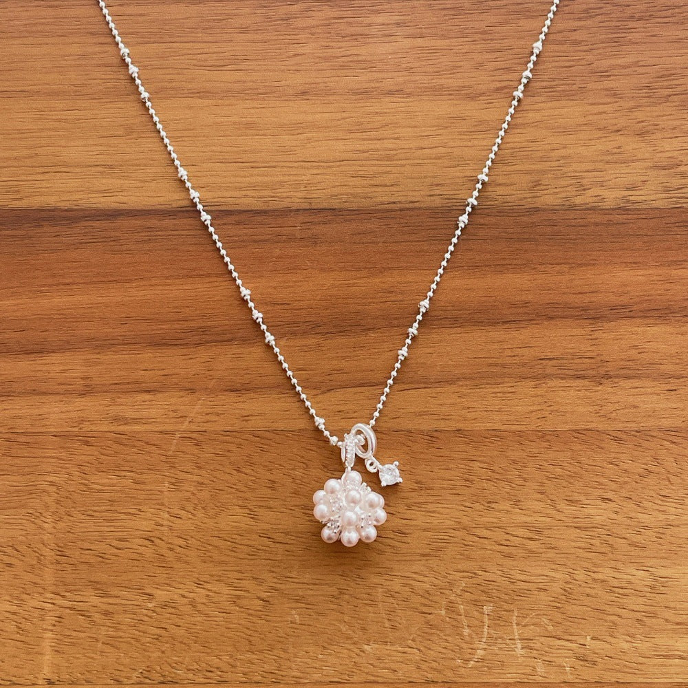 Flower Pearl Choker Necklace - DippedShop Wholesale - #1747