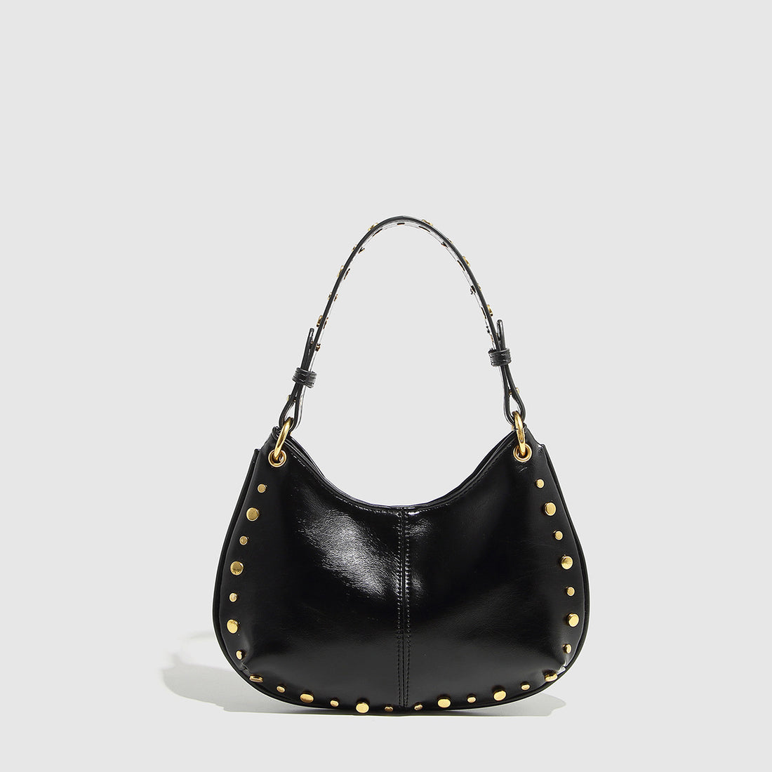 Retro Studded Chain Strap Shoulder Bag DP25E458
