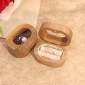 Oval Walnut Ring Box - DippedShop Wholesale - #5475