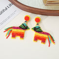 Horse Pendant Stud Earrings - DippedShop Wholesale - #4835