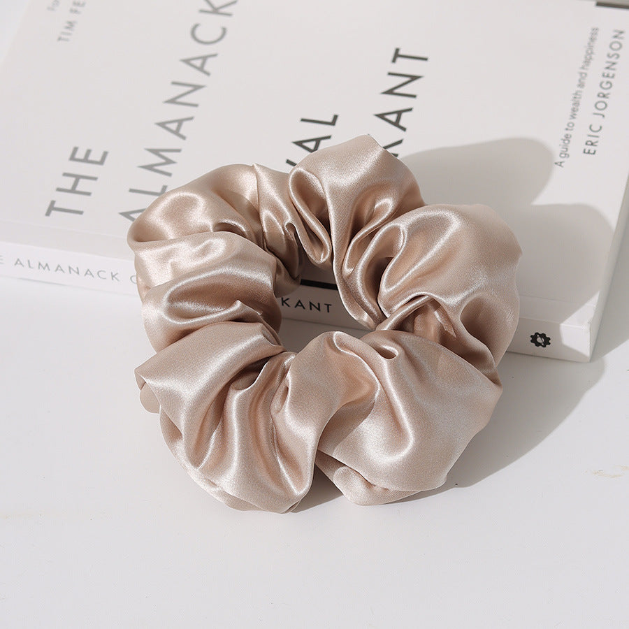 Simple Solid Color Silk Hair Scrunchies 6W6HSR330