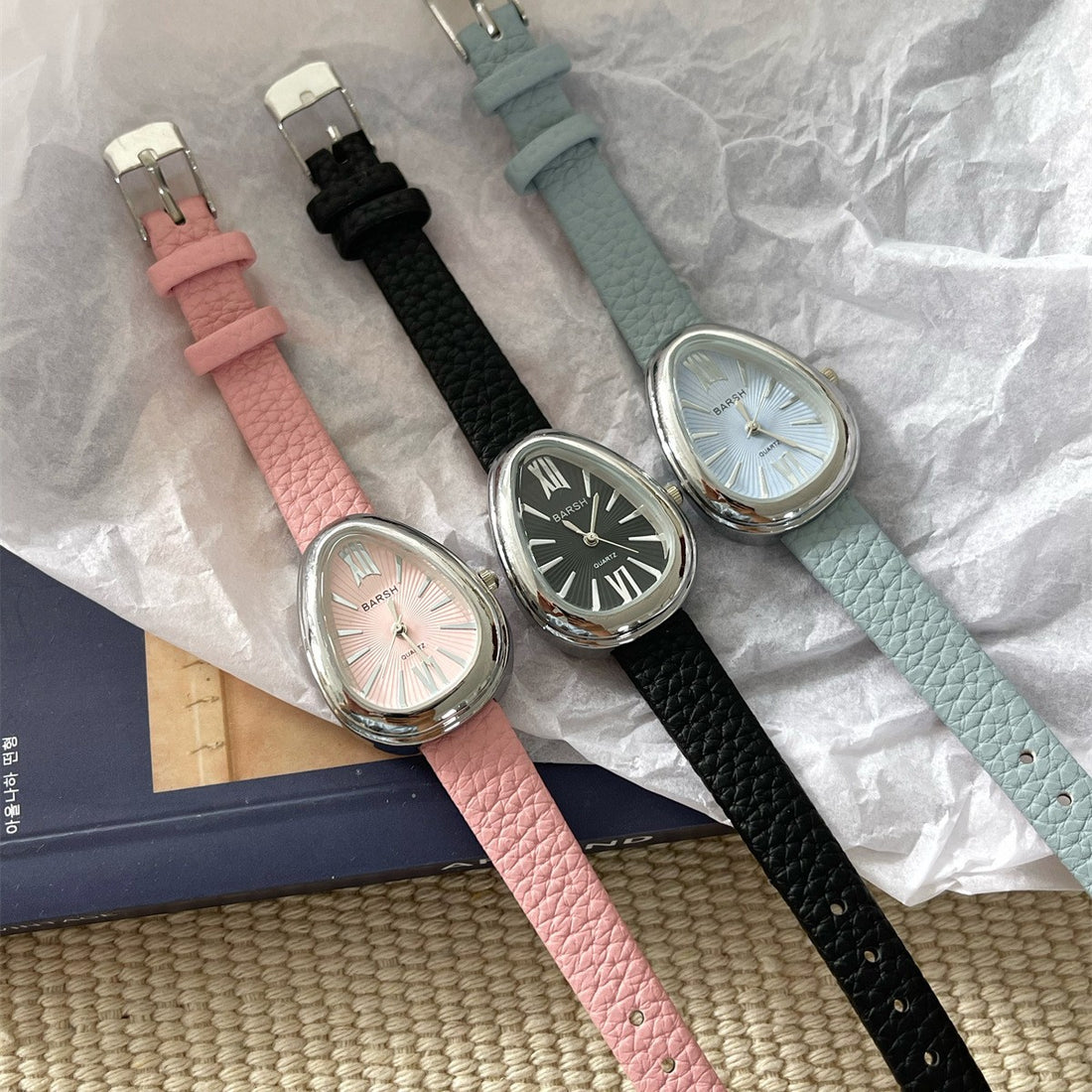 Snake Dial Leather Watch - DippedShop Wholesale - #1459
