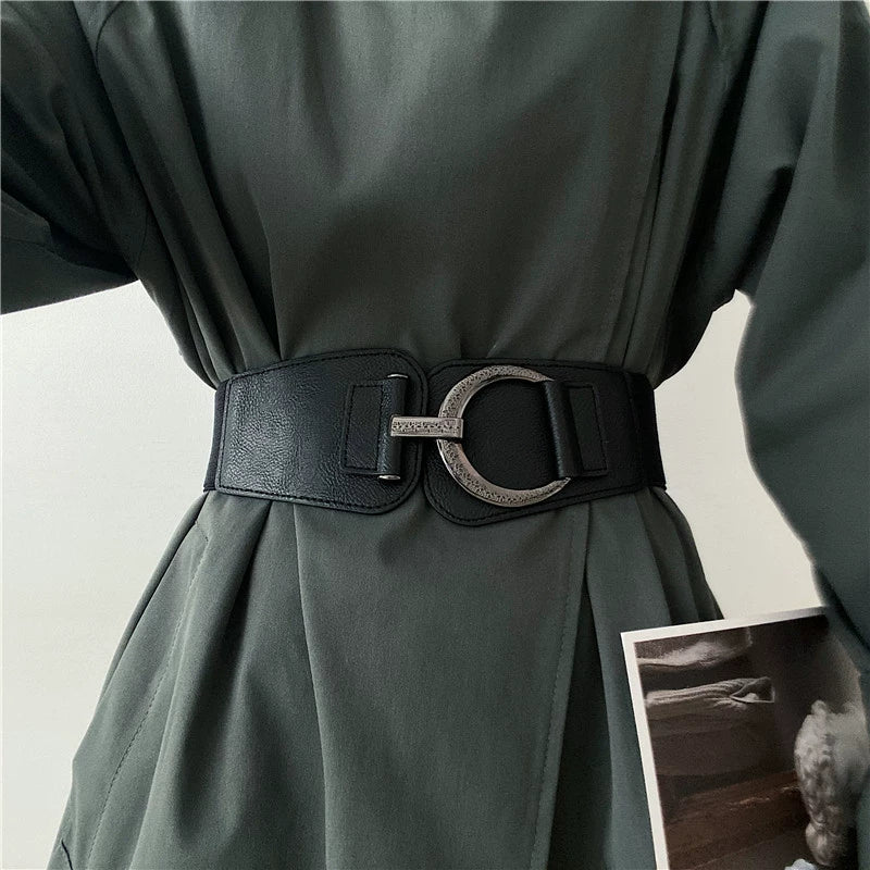 Vintage Stretchy Versatile Wide Waist Belt DPWB2831