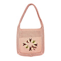 Crochet Floral Shoulder Bag - DippedShop Wholesale - #8499