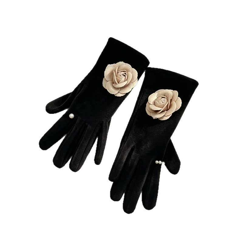 3D Flower Thermal Gloves - DippedShop Wholesale - #5539