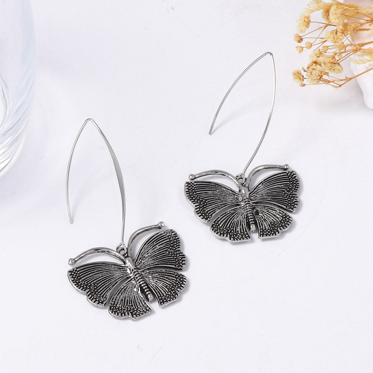 Vintage Butterfly Drop Earrings - DippedShop Wholesale - #5059