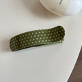 Trendy Polka Dots Plaid Acetate Dcukbill Hair Claw 6W6HCP1254