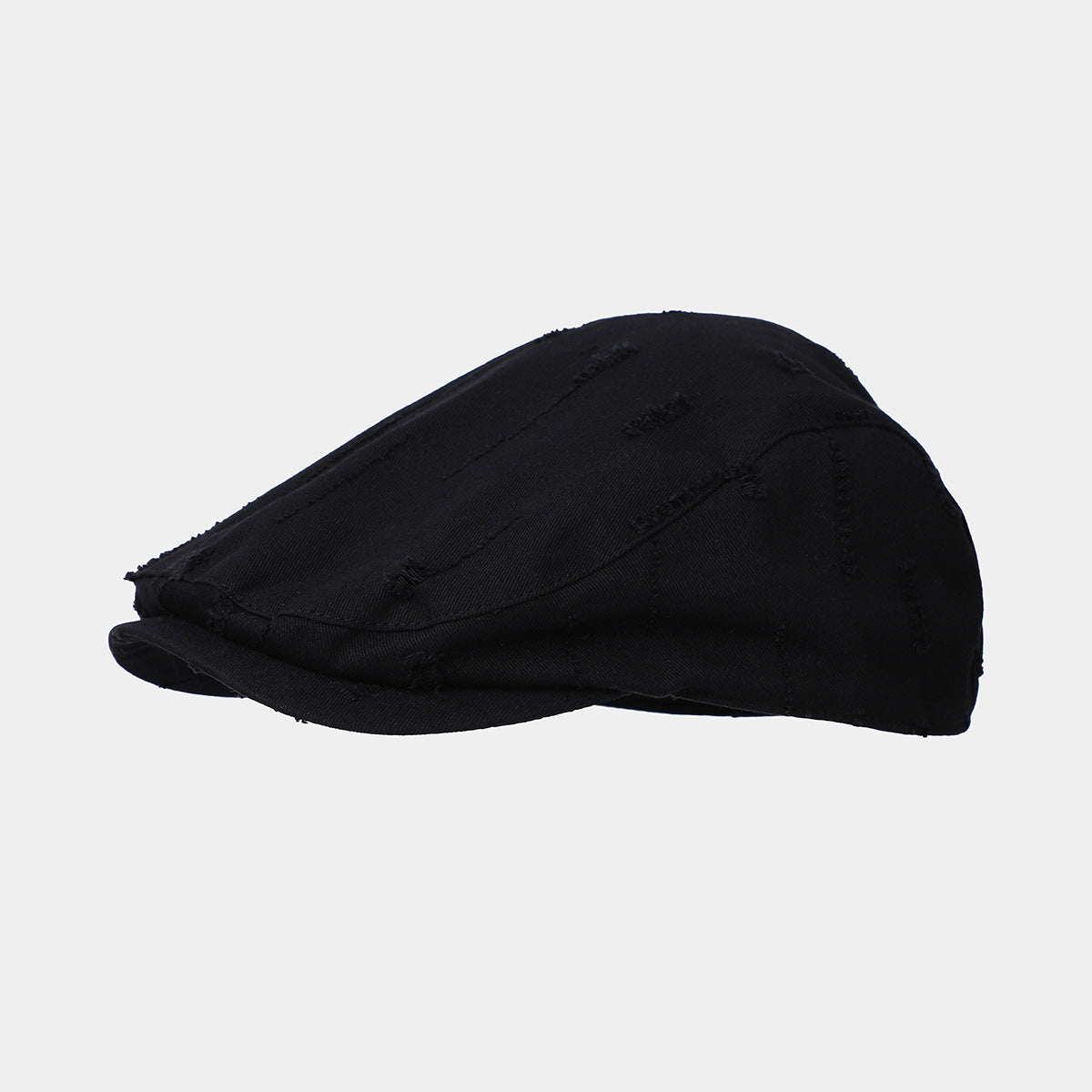 Casual Distressed Solid Color Newsboy Cap 8BK6HAT195L