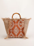 Boho Handwoven Beach Tote - DippedShop Wholesale - #6275