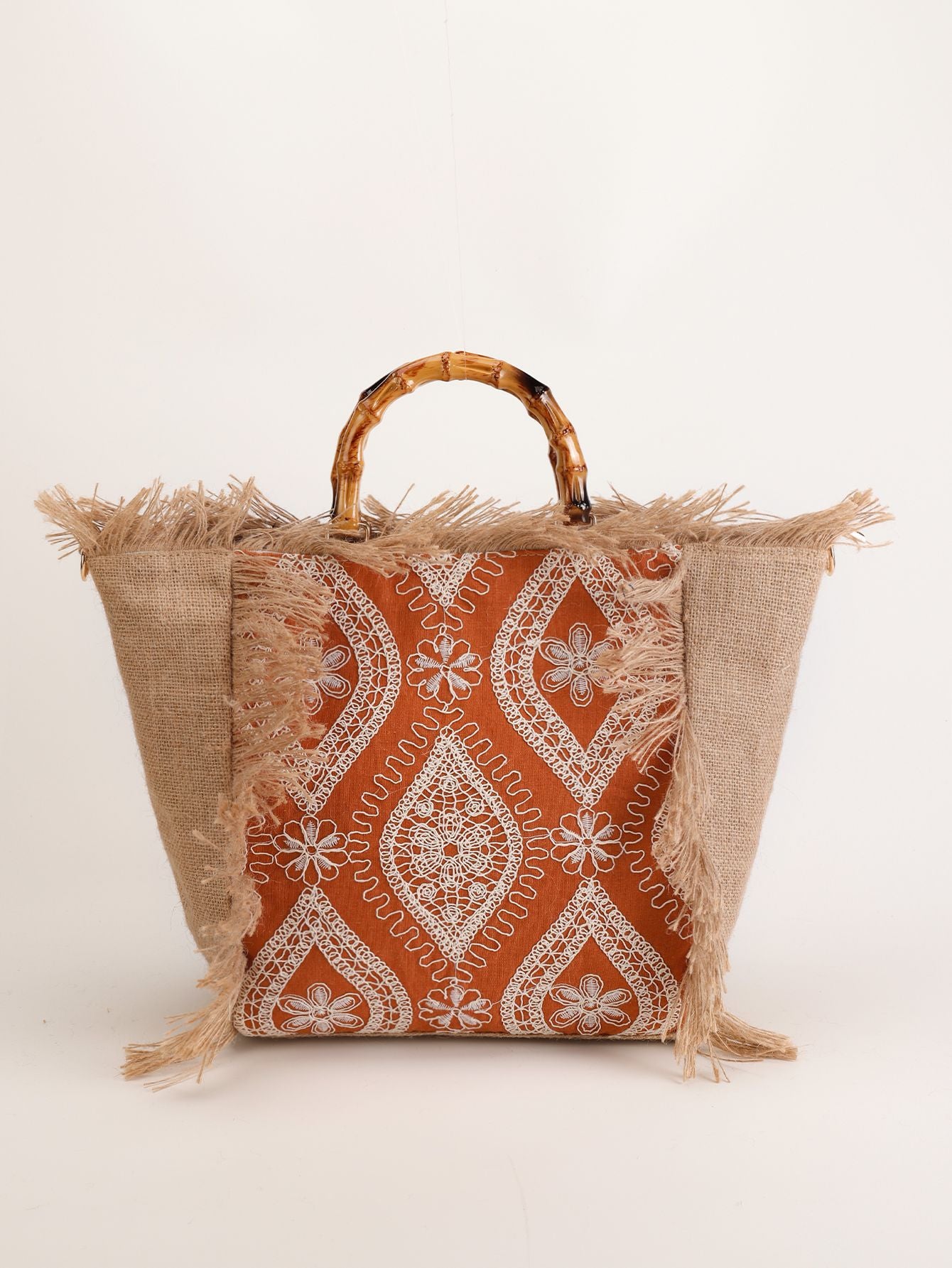 Boho Handwoven Beach Tote - DippedShop Wholesale - #6275