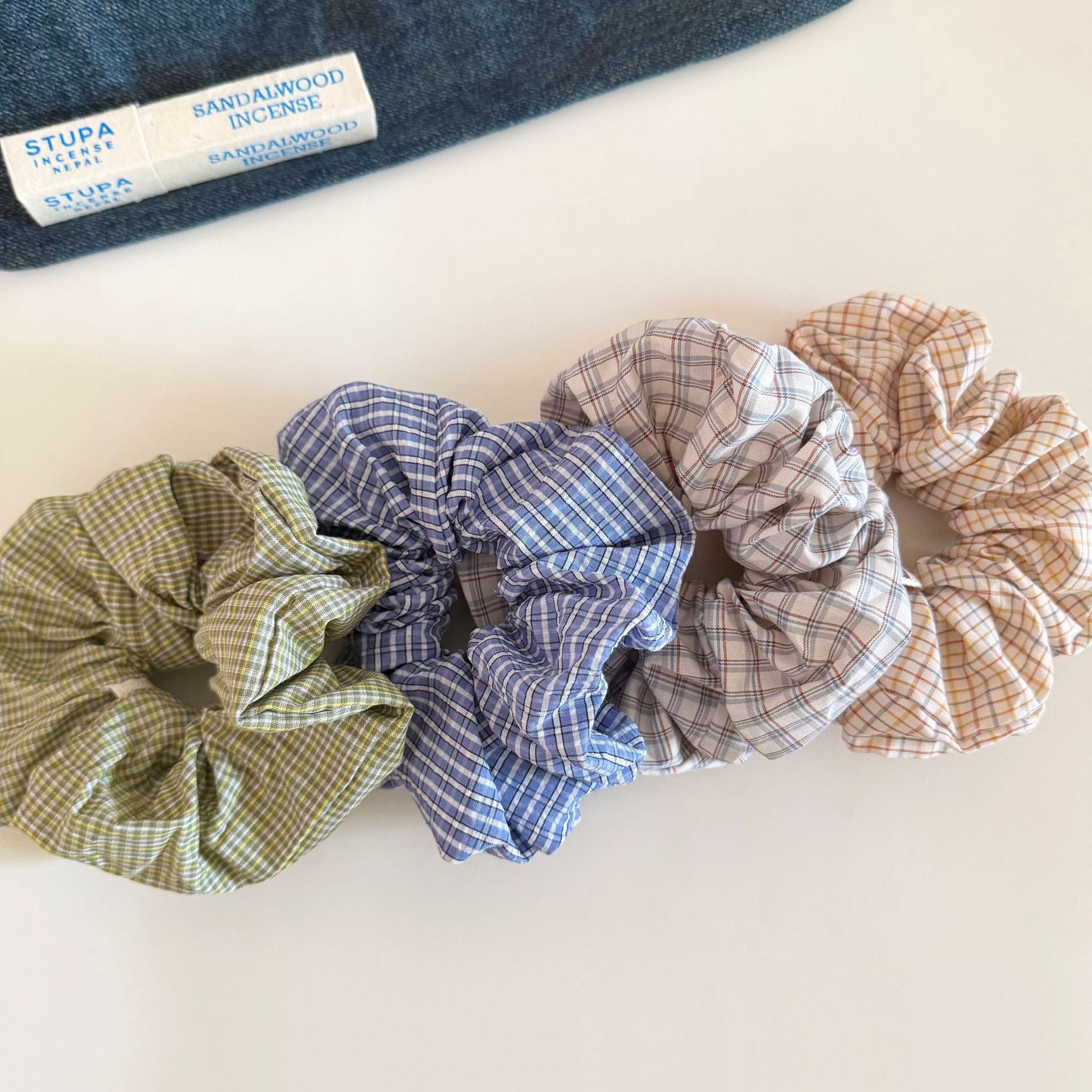 Classic Simple Plaid Hair Scrunchie MK2BLW6W6HSR13