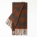 Minimalist Color Block Plaid Tassel Scarf 6W6NSW274
