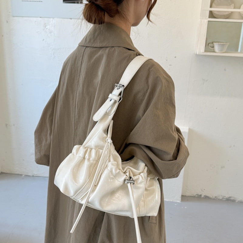 Vintage Drawstring Multiple Pocket Shoulder - DippedShop Wholesale - #6339