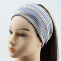 Striped Knitted Ribbed Headband - DippedShop Wholesale - #7539