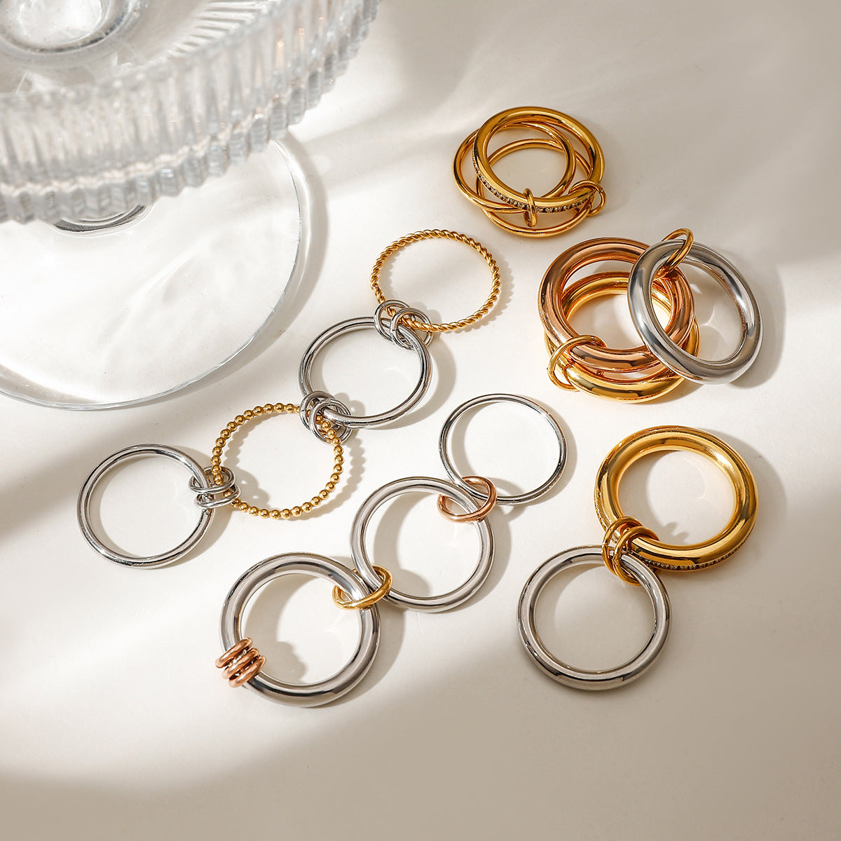 Multi-Layer Stackable Ring - DippedShop Wholesale - #8179