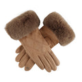 Plaid Suede Touch Screen Gloves - DippedShop Wholesale - #6067