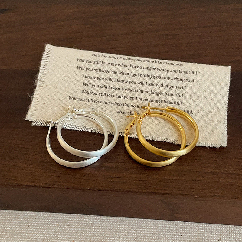 Large Circle Hoop Earrings - DippedShop Wholesale - #5875