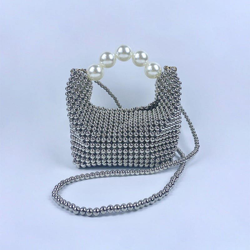 Handmade Pearl Beaded Evening Purse - DippedShop Wholesale - #9923