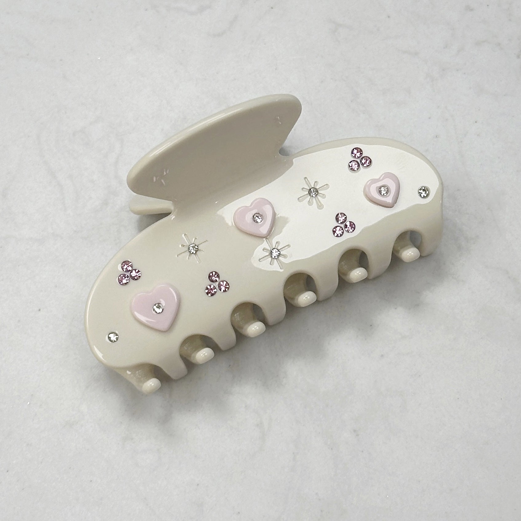 Cute Love Heart Rhinestones Ac - DippedShop Wholesale - #9187