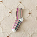 Striped Breathable Crew Socks - DippedShop Wholesale - #8819