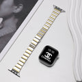 Minimalist Bamboo Metal Link Slim Watch Band 6W6JWA91