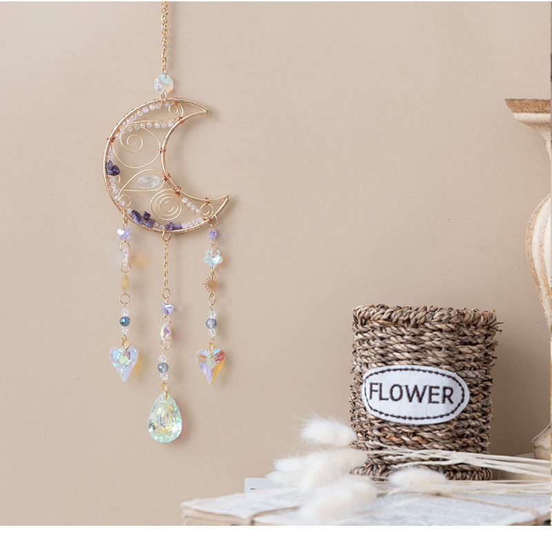 Moon Crystal Suncatcher - DippedShop Wholesale - #1939