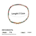 Chunky Colorful Zirconia Bracelet - DippedShop Wholesale - #7747