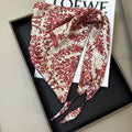 Cashew Print Silk Scarf - DippedShop Wholesale - #7075