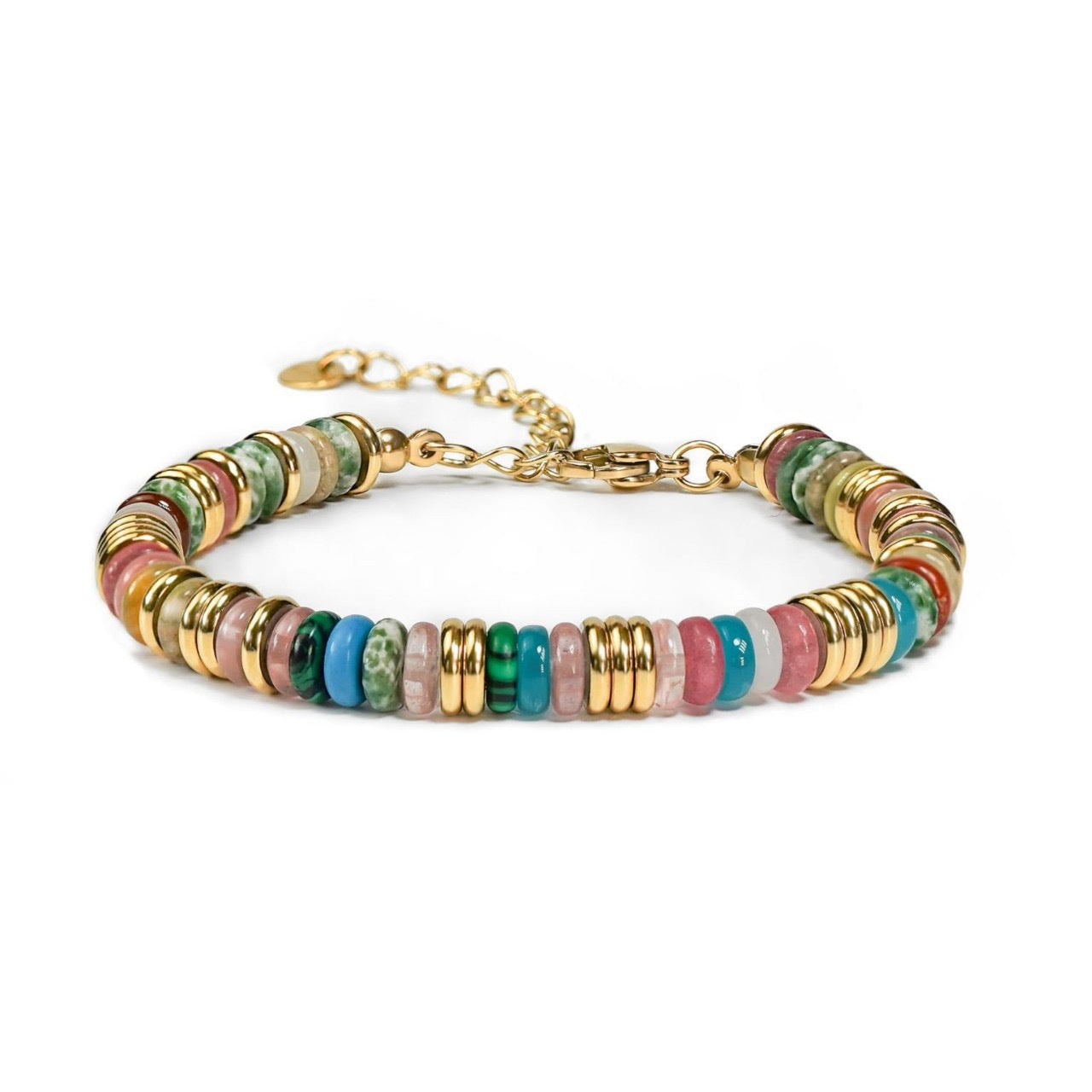 Boho Style Natural Stone Beaded Bracelet 6W6JBR510