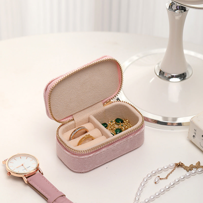 Mini Solid Color Velvet Jewelry Case 8CW6BOB295L