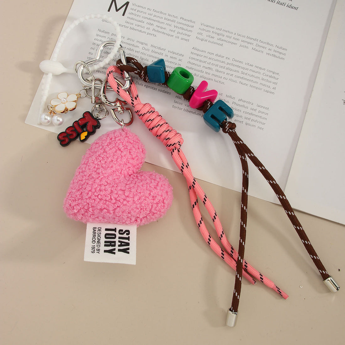 Plush Love Letter Keychain Bag Charms DP25B531