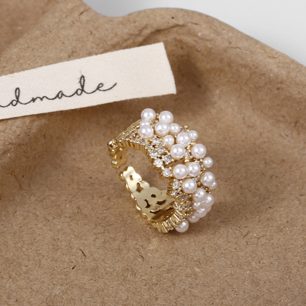 Vintage Stacking Pearl Cluster - DippedShop Wholesale - #2403