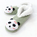 Cute Christmas Sherpa Lined Slipper Socks 6W8FSO901