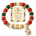 Colorful Crystal Christmas Tree Charm Beaded Bracelet 6W6JBR650