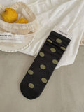 Vintage Polka Dot Soft Scrunch Socks 6W8FSO697