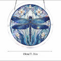 Colorful Stained Glass Style Puzzle Acrylic Suncatcher 6H7HLS181