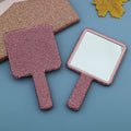 Cute Rhinestone Saquare Compact  Hand Mirror 6C5MR105